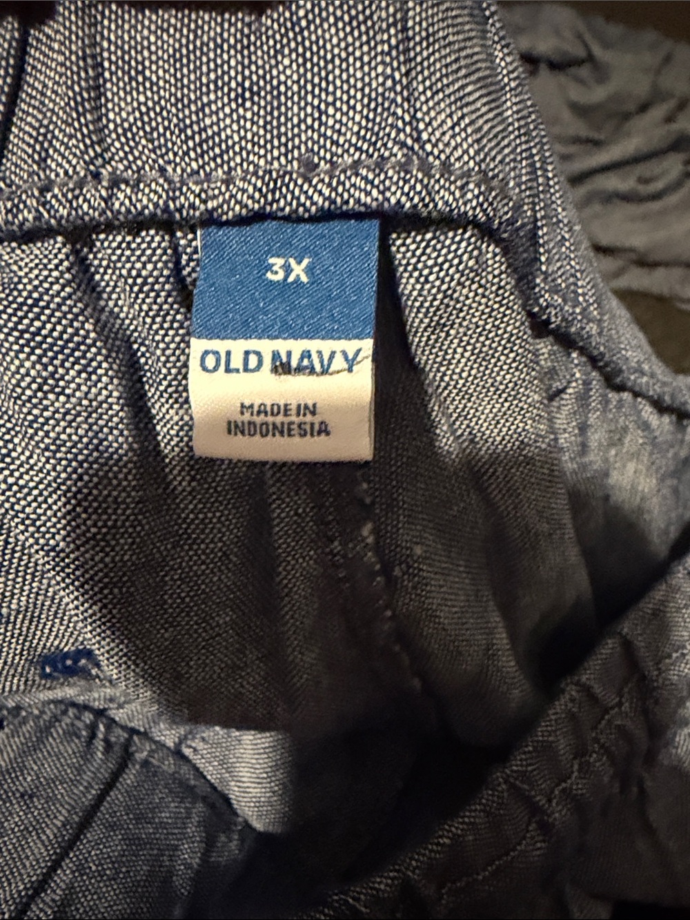 Light Wash Chambray lounge Drawstring Pants - Blue - Picture 3 of 4